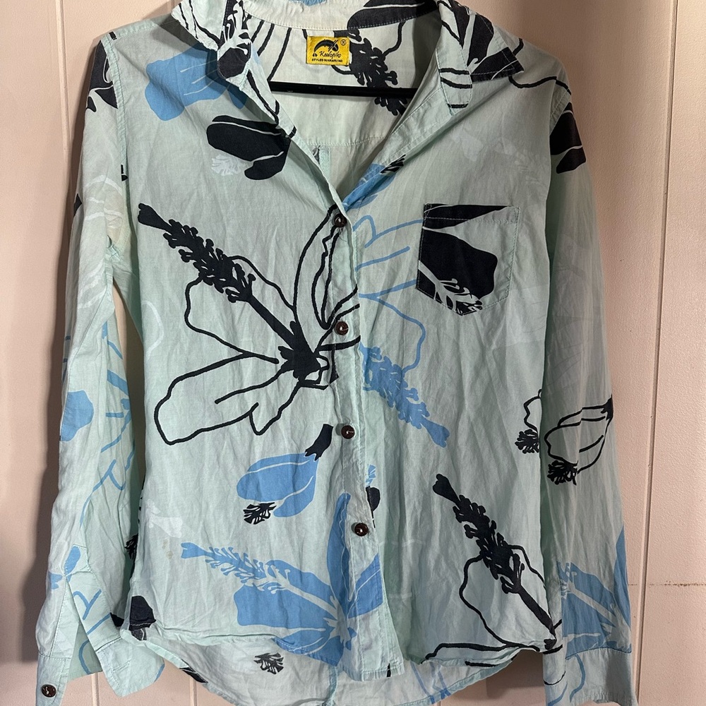 Kealopiko Pua Aloalo Button-Up Longsleeve Shirt